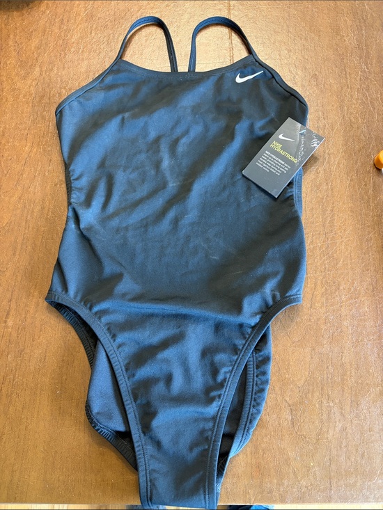 Nike Other - Nike Black Girls' Classic One-Piece Swimwear with White Swoosh
